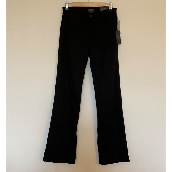 NYDJ Trouser Pant Sz 4 30x33.5 Black Original Sliiming Bootcut LiftXTuck Stretch - Picture 1 of 14